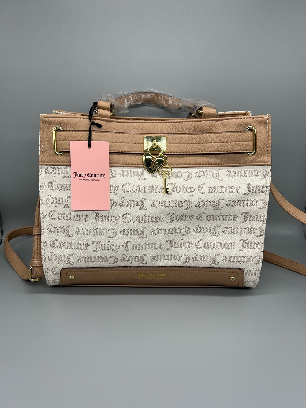 Juicy couture under lock & key satchel purse